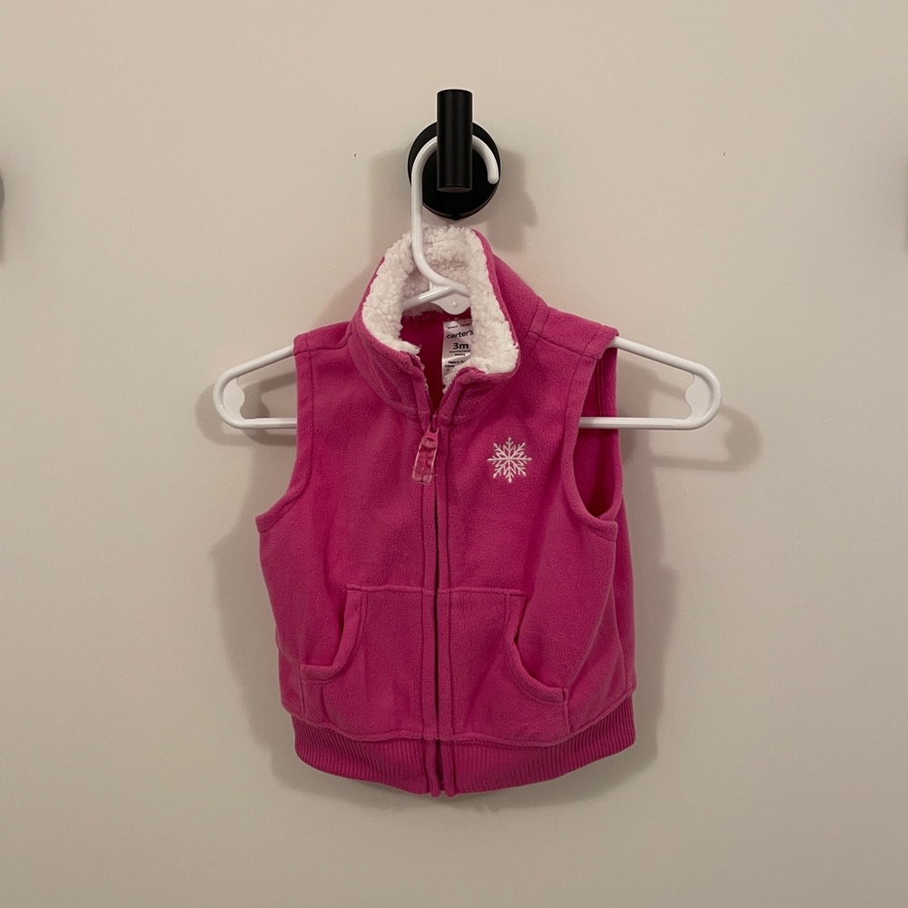 Carters 3 month pink vest